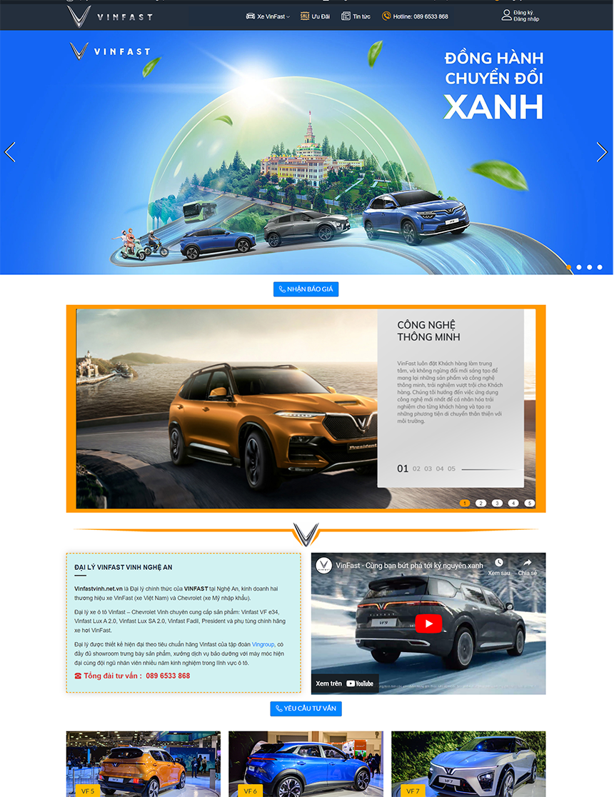 Việt Website đồng hành cùng Đại Lý VinFast Vinh tại Nghệ An
